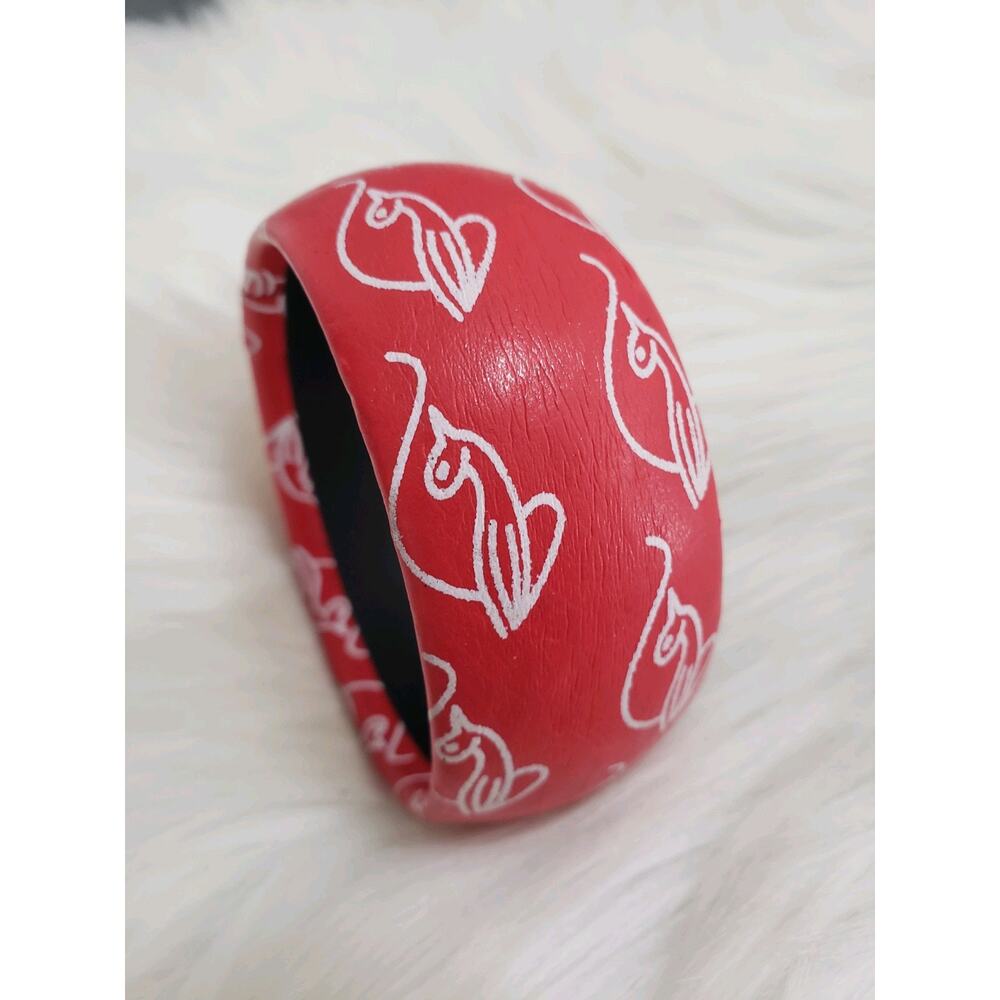 Baby Phat‎ Bracelet Bangle Red CAT y2k vintage womens 2000s 90s hip hop